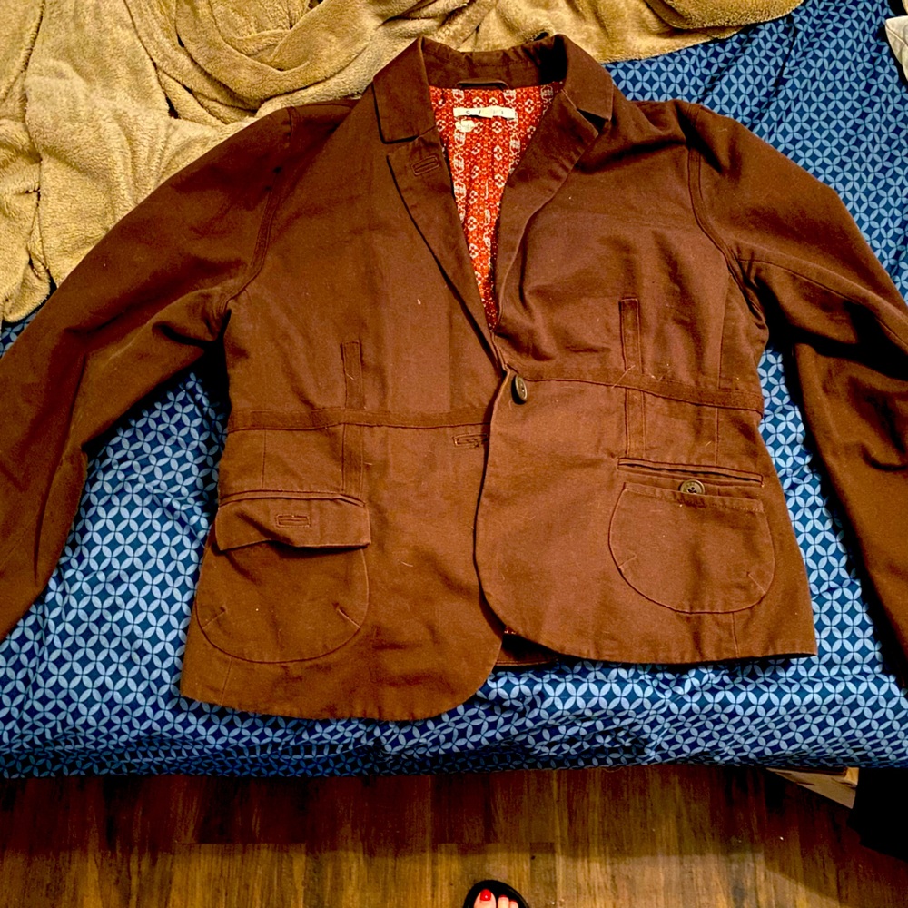 Brown blazer jacket